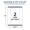Avery 4-1/4" x 5-1/2" Rectangle Flourished Edge, Glossy White Postcards